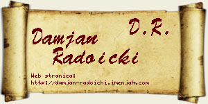 Damjan Radoički vizit kartica